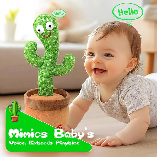 Cactus Dansant Musical - Jouet Interactif Qui Chante et Enregistre