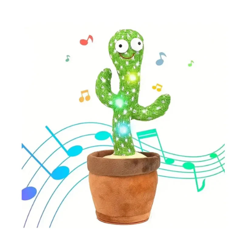 Cactus Dansant Musical - Jouet Interactif Qui Chante et Enregistre