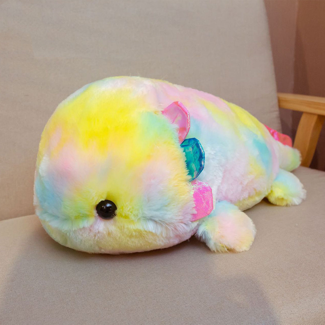 Peluche Axolotl Arc-en-Ciel Kawaii - Doudou Tendance TikTok