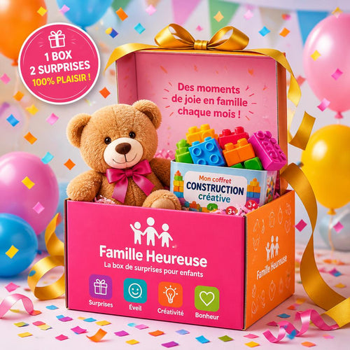 Box Tidoudous Famille Heureuse - 2 jouets surprise chaque mois
